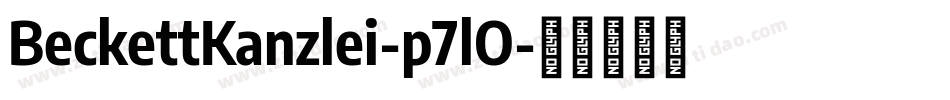 BeckettKanzlei-p7lO字体转换