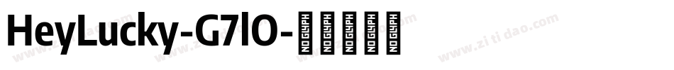 HeyLucky-G7lO字体转换
