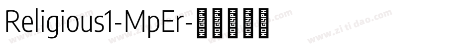 Religious1-MpEr字体转换