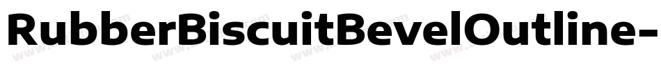 RubberBiscuitBevelOutline-z8EG字体转换