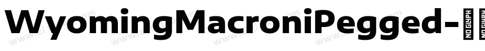 WyomingMacroniPegged字体转换
