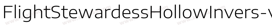 FlightStewardessHollowInvers-vL7L字体转换