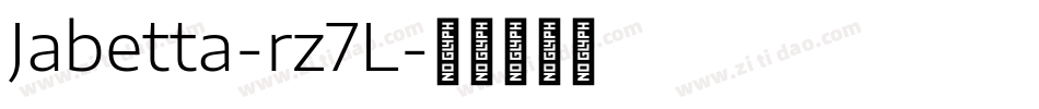 Jabetta-rz7L字体转换