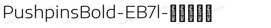PushpinsBold-EB7l字体转换