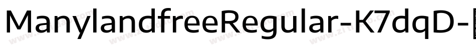 ManylandfreeRegular-K7dqD字体转换