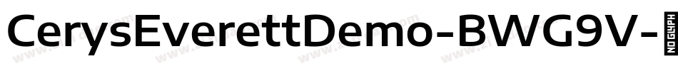 CerysEverettDemo-BWG9V字体转换
