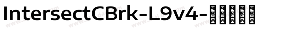 IntersectCBrk-L9v4字体转换