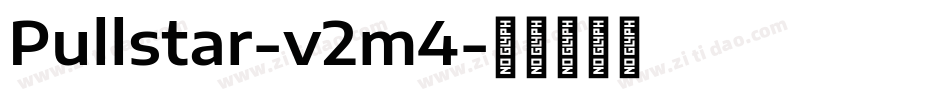 Pullstar-v2m4字体转换