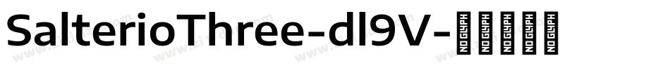 SalterioThree-dl9V字体转换