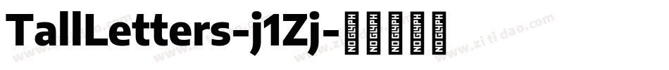 TallLetters-j1Zj字体转换