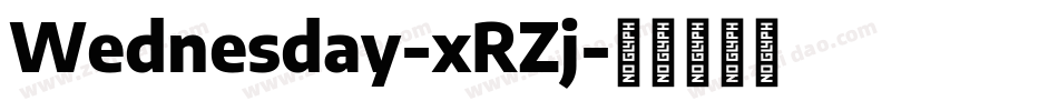 Wednesday-xRZj字体转换