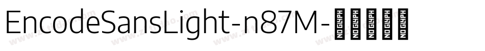 EncodeSansLight-n87M字体转换