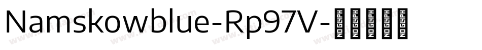 Namskowblue-Rp97V字体转换
