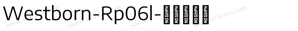 Westborn-Rp06l字体转换