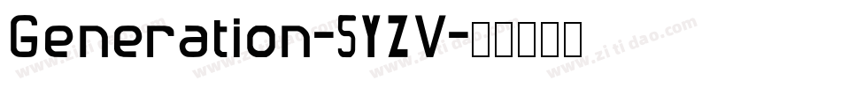 Generation-5YZV字体转换