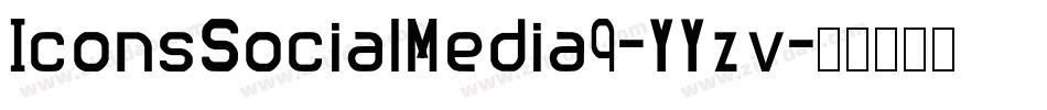 IconsSocialMedia9-YYzv字体转换