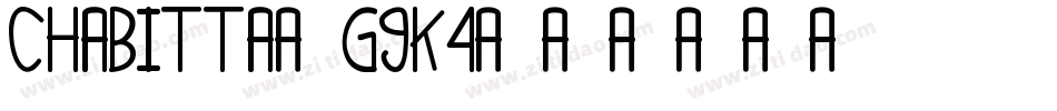 Chabitta-g9K4字体转换