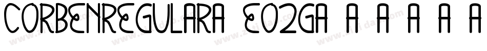 CorbenRegular-eo2g字体转换