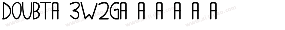 Doubt-3w2G字体转换