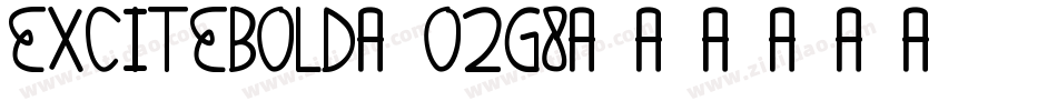 ExciteBold-O2G8字体转换