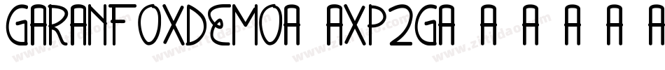 GaranFoxDemo-axp2g字体转换
