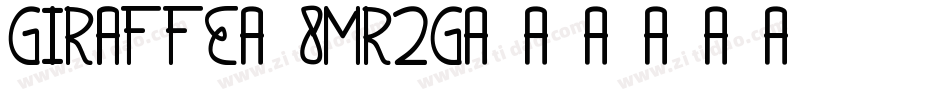 Giraffe-8MR2g字体转换