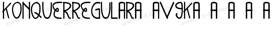 KonquerRegular-aV9K字体转换
