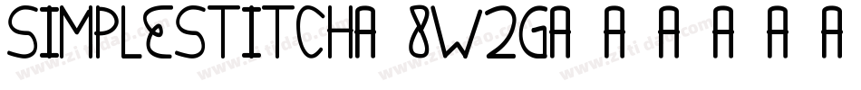 SimpleStitch-8W2g字体转换