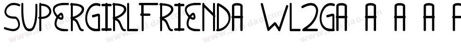 Supergirlfriend-WL2G字体转换