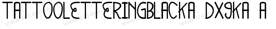 Tattooletteringblack-dx9K字体转换
