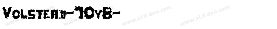 Volstead-70yB字体转换