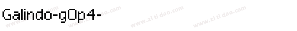 Galindo-g0p4字体转换