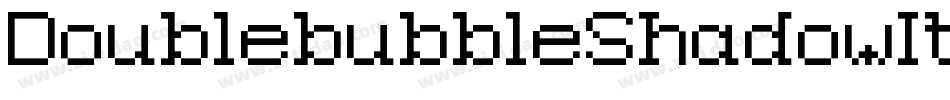 DoublebubbleShadowItalic-97Py字体转换 DoublebubbleShadowItalic-97Py字体转换