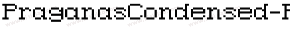 PraganasCondensed-PyMm字体转换