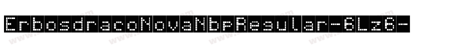 ErbosdracoNovaNbpRegular-6Lz6字体转换