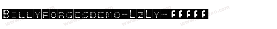 Billyforgesdemo-LzLy字体转换