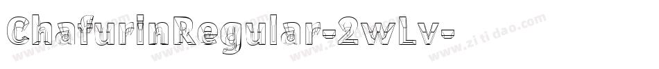 ChafurinRegular-2wLv字体转换