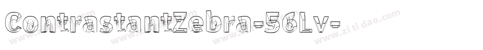 ContrastantZebra-56Lv字体转换