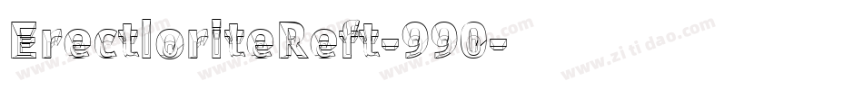 ErectloriteReft-990字体转换