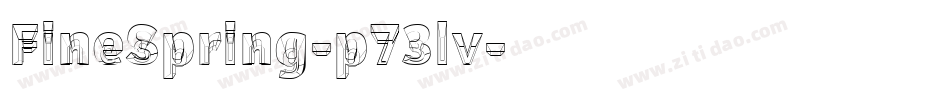 FineSpring-p73lv字体转换