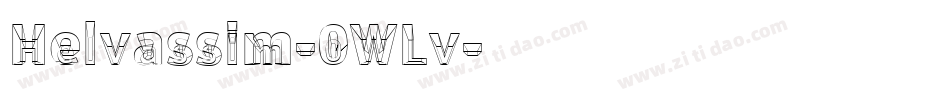 Helvassim-0WLv字体转换