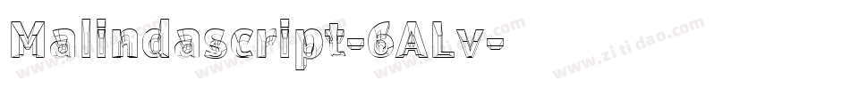Malindascript-6ALv字体转换