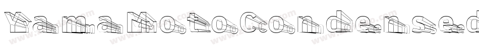 YamaMotoCondensedItalic-3YgZ字体转换