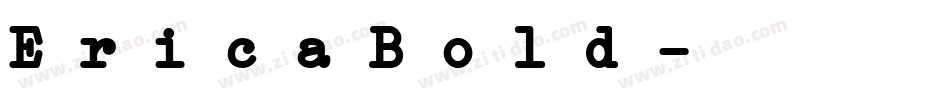 EricaBold字体转换