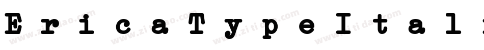 EricaTypeItalic-LJXD字体转换