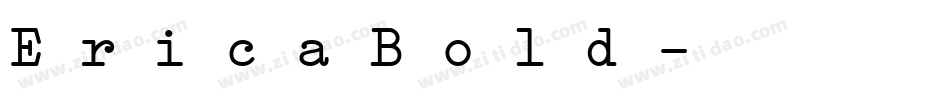 EricaBold字体转换