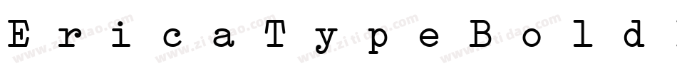EricaTypeBoldItalic-Pq0x字体转换