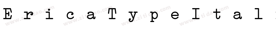 EricaTypeItalic-LJXD字体转换