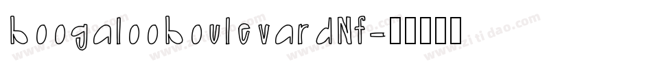 BoogalooBoulevardNF字体转换