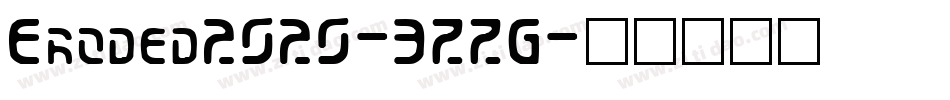 Eroded2020-3ZZG字体转换